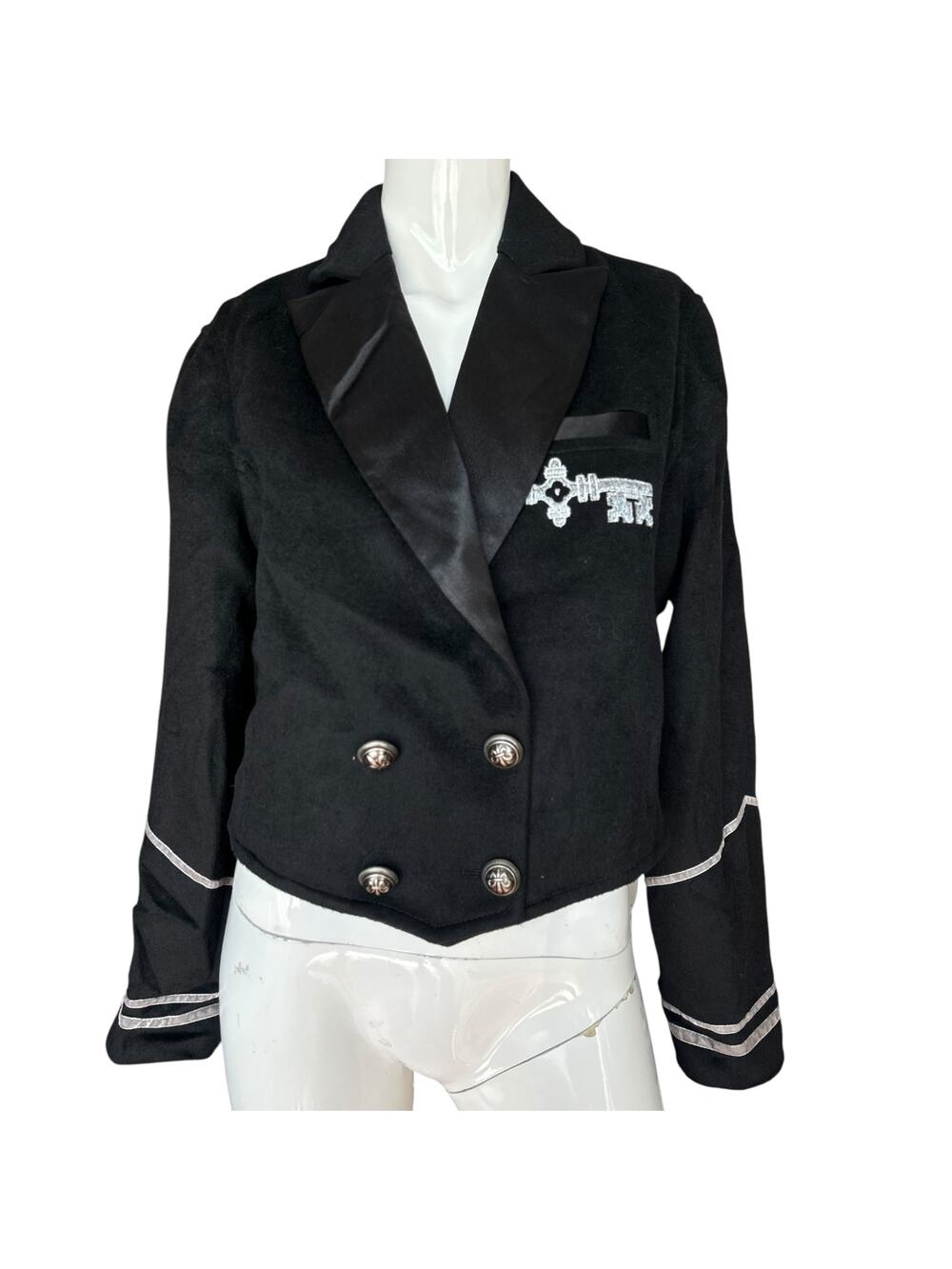 NWT St. Sereno Sailor Tux Blazer Wool Blend Jacket Small